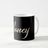 Nancy white gold Handwriting Tasse Kaffeetasse (VorderseiteRechts)