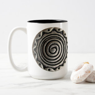 Nancys antike Knöpfe Zweifarbige Tasse