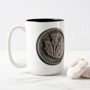 Nancys antike Knöpfe Zweifarbige Tasse