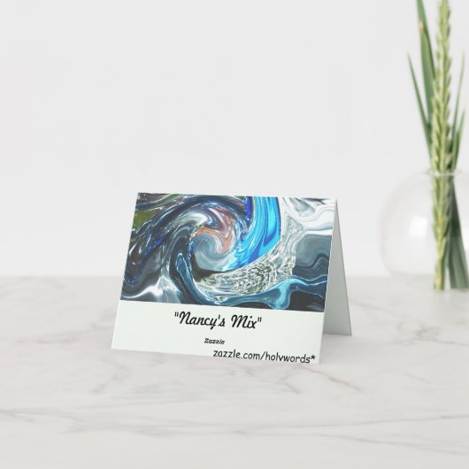 Nancy's Mix Notecard anpassbare Vorlage (Rückseite)