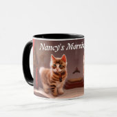 Nancy's Morgenkaffee Personalisiert anpassbar Tasse (Vorderseite Links)