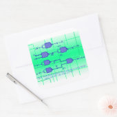 NAND Gate Quadratischer Aufkleber (Umschlag)