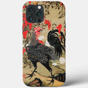 Nandina und Rooster Illustration von Ito Jakuchu Case-Mate iPhone Hülle