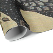 Nandina und Rooster Illustration von Ito Jakuchu Geschenkpapier (Rolleneckpunkt)