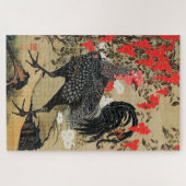 Nandina und Rooster Illustration von Ito Jakuchu Puzzle (Horizontal)