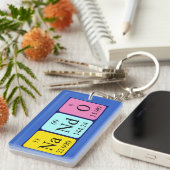 Nando Periodenschlüsselring Schlüsselanhänger (Vorderseite rechts)