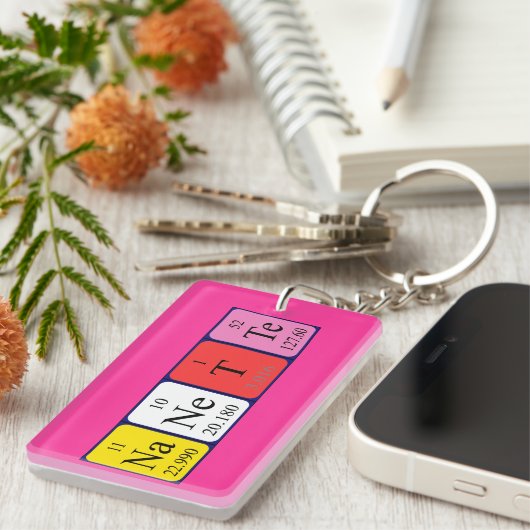 Nanette Periodenschlüsselring Schlüsselanhänger (Vorderseite rechts)