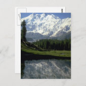 Nanga Parbat in Fairy Meadows, Nordpakistan Postkarte (Vorne/Hinten)