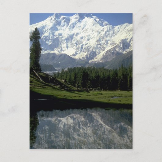 Nanga Parbat in Fairy Meadows, Nordpakistan Postkarte (Vorderseite)