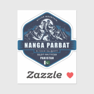 Nanga Parbat Wandern – Killer Mountain Pakistan Aufkleber
