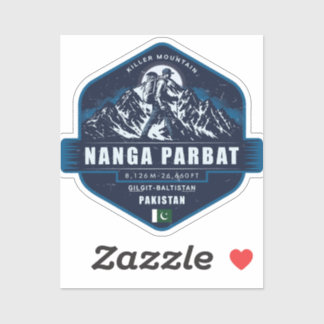 Nanga Parbat Wandern – Killer Mountain Pakistan Aufkleber