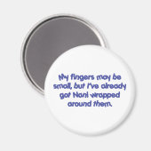 Nani's umhüllt (blau) magnet (Vorderseite/Rückseite)