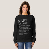 Nani Definition Großmutter Muttertag gibt Frauen Sweatshirt (Vorne ganz)