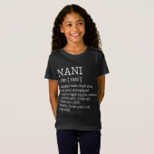 Nani Definition Großmutter Muttertag gibt Frauen T-Shirt (Vorne ganz)