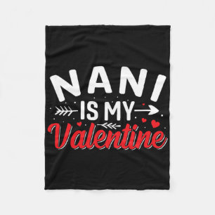Nani ist mein Valentinstag Lustiger Valentinstag Fleecedecke