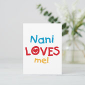 Nani Lieben Me T - Shirt und Geschenke Postkarte (Stehend Vorderseite)