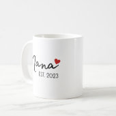 Nani Nana Est 2023, New Indian Grandeleltern Kaffeetasse (Vorderseite Links)