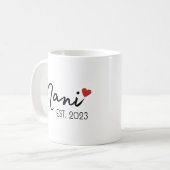 Nani Nana Est 2023 Tasse Set, Neue indische Großel (Vorderseite Links)