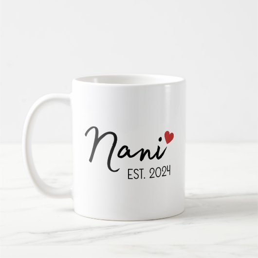 Nani Nana Est 2024 Tasse Set, Neue indische Großel (Links)