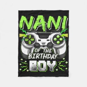 Nani of the Birthday Boy Video Game Family Matchin Fleecedecke