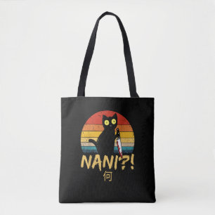 Nani! Was_ Vintage Schwarze Katze Omae Wa Meme Kit Tasche