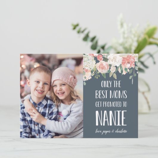 Nanie Großmutter Muttertagsfotokarte (Stehend Vorderseite)