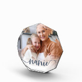Nanie | Oma Script Overlay Fotoblock (Rechts)