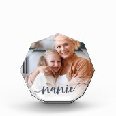Nanie | Oma Script Overlay Fotoblock (Vorderseite)