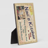 Nanis Küche, wo Großkinder Plaque verwöhnt werden Fotoplatte (Seite)