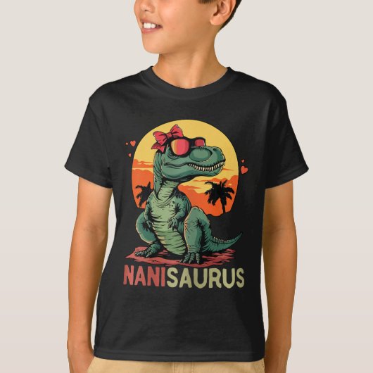 Nanisaurus Dino Dinosaur Nani-saurus T-rex Mutter' T-Shirt (Vorderseite)