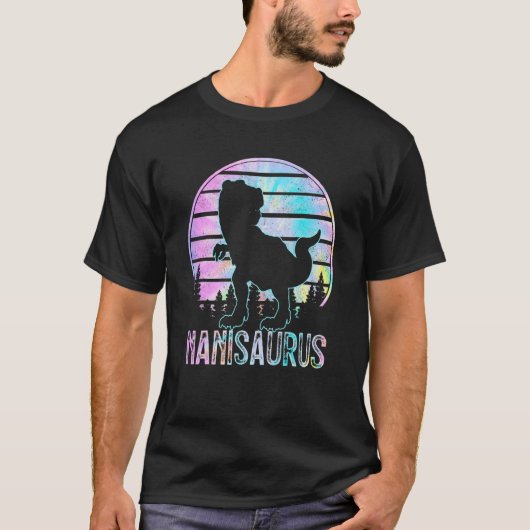 Nanisaurus Rex Dinosaur Nani Saurus Tye Die Matchi T-Shirt (Vorderseite)