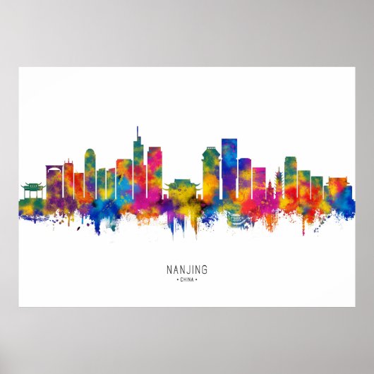 Nanjing China Skyline Poster (Vorne)