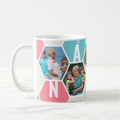 Nanna 5 Foto Editable 5 Letter Honeycomb Kaffeetasse (Links)