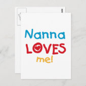 Nanna Lieben Me T - Shirt und Geschenke Postkarte (Vorne/Hinten)