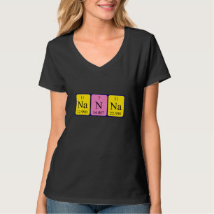 Nanna Namen-Shirt periodischer Tabelle T-Shirt