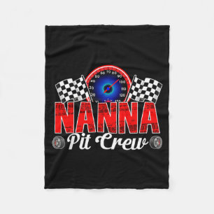 Nanna Pit Crew Racing Familie Rennwagen Geburtstag Fleecedecke
