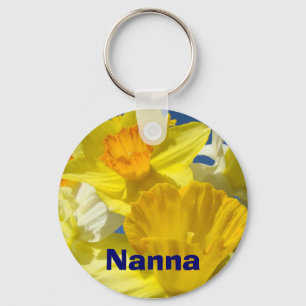 Nanna Schlüsselanhängers Yellow Daffodil Blume Flo Schlüsselanhänger