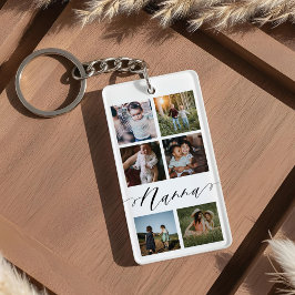 Nanna Script| Grandchildren Foto Grid Collage Schlüsselanhänger