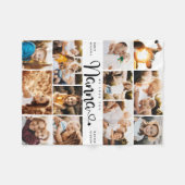 Nanna We Liebe you Hearts Modern Foto Collage Fleecedecke (Vorderseite (Horizontal))