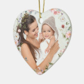 Nanna's Favorite Pretty Personalized heart Keramik Ornament (Links)