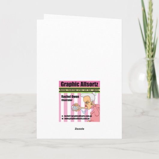 Nannas Geburtstag Karte (Rückseite)