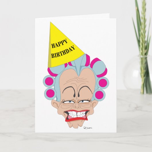 Nannas Geburtstag Karte (Vorderseite)