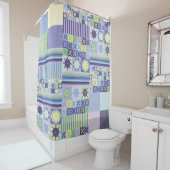 Nannas Hübsche Imitate Strick Crochet Blanket Must Duschvorhang (Beispiel)