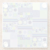 Nannas Hübsche Imitate Strick Crochet Blanket Must Glasuntersetzer (Rückseite)