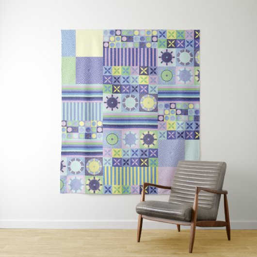 Nannas Hübsche Imitate Strick Crochet Blanket Must Wandteppich (Beispiel)