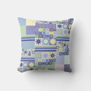 Nannas hübsches Pseudo-Strick-Crochet-Deckenmuster Kissen