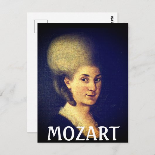 Nannerl Mozart Postkarte (Vorne/Hinten)