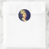 Nannerl Mozart Runder Aufkleber (Tasche)