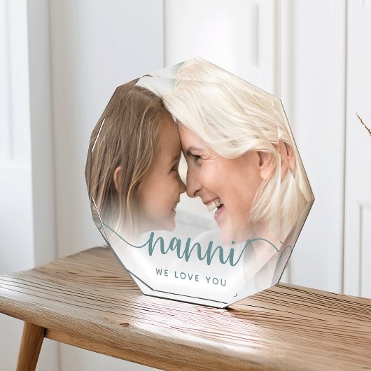 Nanni Wir Liebe Sie | Oma Script Overlay Fotoblock