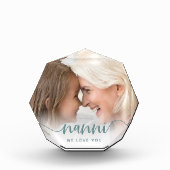 Nanni Wir Liebe Sie | Oma Script Overlay Fotoblock (Vorderseite)